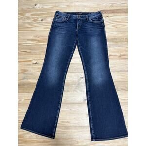 SILVER AIKO BOOTCUT WOMENS 31 WAIST 31 LEG MEDIUM DRK BLUE